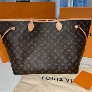 AUTHENTIC LOUIS VUITTON NEVERFULL GM TOTE